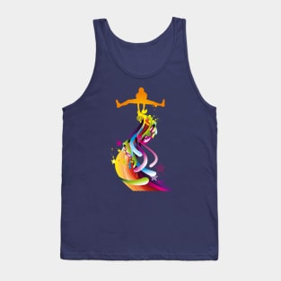 jump motion color Tank Top